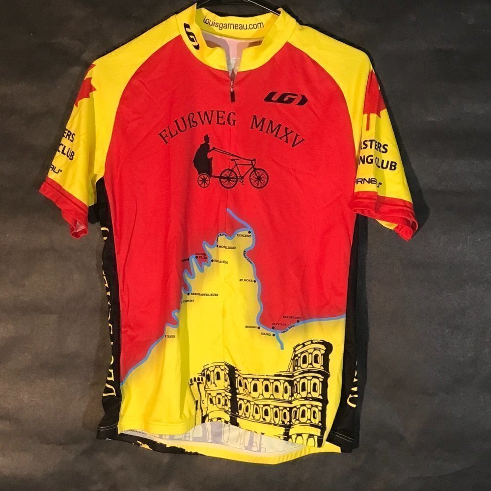 Canada Euro European Cycling Bicycle Yoga Activewear Athletic Zip Up Jersey Tee - Picture 1 of 7